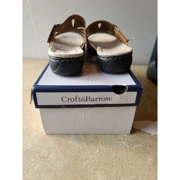 Vintage NOS NIB Croft & Barrow Womans Size 8 Slip On Sandle Brown - Picture 6 of 12